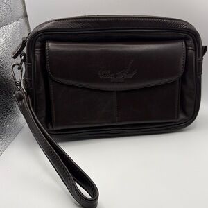 Men’s Small Chocolate Brown Leather Bag